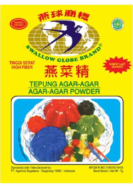 Globe Brand Tepung Agar Agar 7 gr