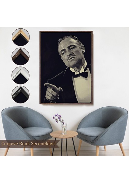 canvas Serie Godfather Mafya Film TABLO-7716 fırsatları