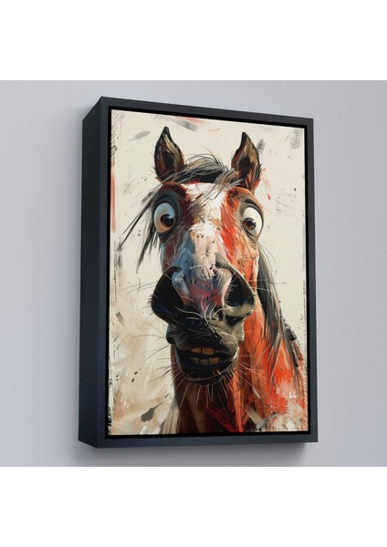 canvas Serie Sevimli At Portre TABLOSU-7853