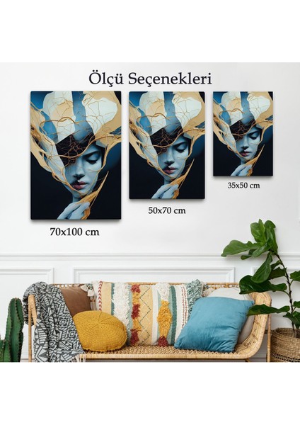 canvas Serie Kadın Yüzü Illüstrasyon TABLO-8020 modelleri