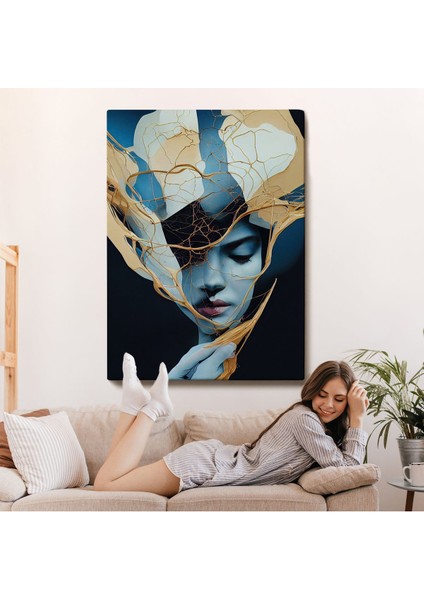 canvas Serie Kadın Yüzü Illüstrasyon TABLO-8020 fırsatları