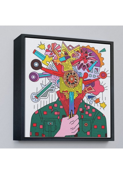 canvas Serie Mekanik Adam TABLOSU-8320