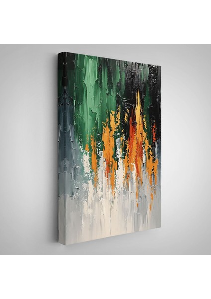 canvas Serie Yağlıboya Görünümlü Soyut TABLO-7633