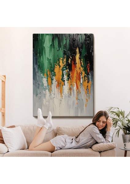 canvas Serie Yağlıboya Görünümlü Soyut TABLO-7633 fırsatları