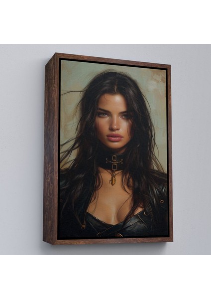 canvas Serie Esmer Latin Güzeli Kadın TABLOSU-7779