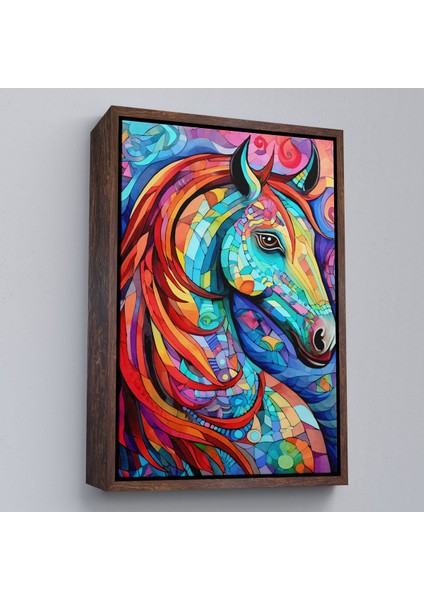 canvas Serie Renkli Soyut At TABLOSU-7528 fiyatları