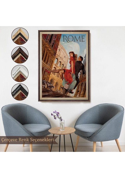 canvas Serie Roma Sokaklarındaki Aşıklar TABLO-7805 fırsatları