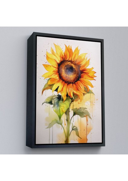 canvas Serie Suluboya Görünümlü Ayçiçek TABLO-7618 modelleri