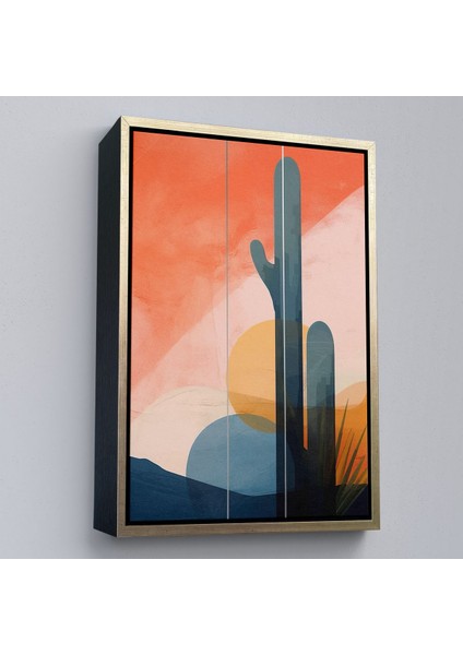 canvas Serie Kaktüs Desenli Soft TABLO-7656