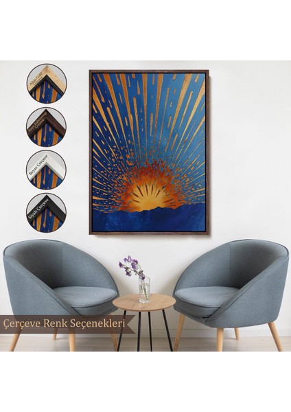 canvas Serie Soyut Güneş TABLOSU-7582 fırsatları