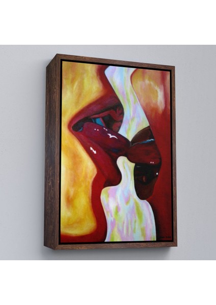 canvas Serie Öpüşen Çift TABLOSU-7816