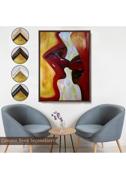 canvas Serie Öpüşen Çift TABLOSU-7816 fırsatları
