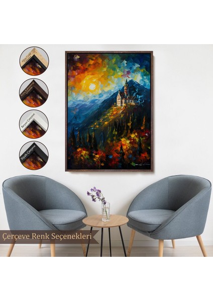 canvas Serie Dağdaki Şato Manzarası TABLO-7996 fırsatları