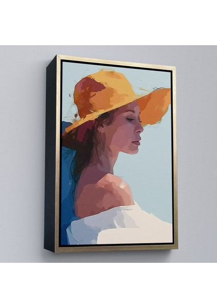canvas Serie Sarı Şapkalı Soyut Kadın TABLO-7639 modelleri