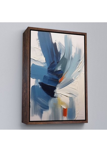 canvas Serie Mavi Tonlardaki Yağlıboya Görünümlü TABLO-7575 fiyatları