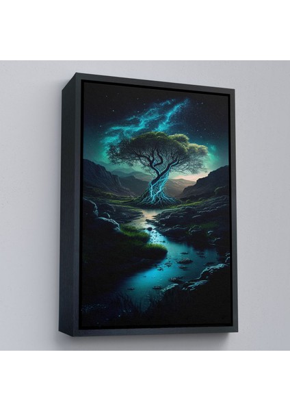 canvas Serie Karanlıktaki Gizemli Ağaç TABLOSU-7882 modelleri