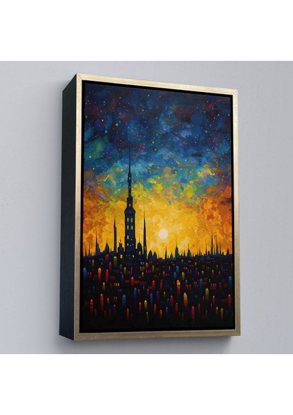 canvas Serie Günbatımı Şehir Manzarası TABLOSU-7998 modelleri
