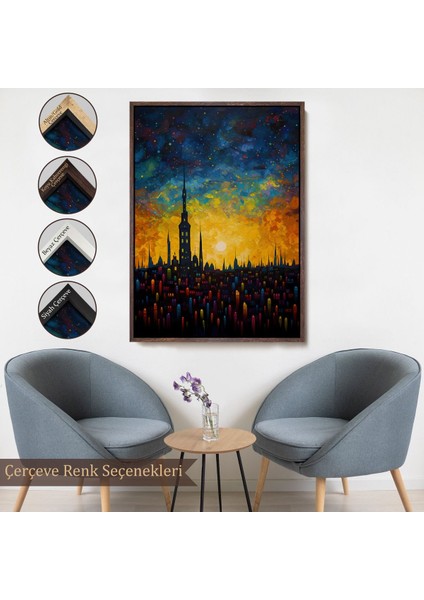 canvas Serie Günbatımı Şehir Manzarası TABLOSU-7998 fırsatları