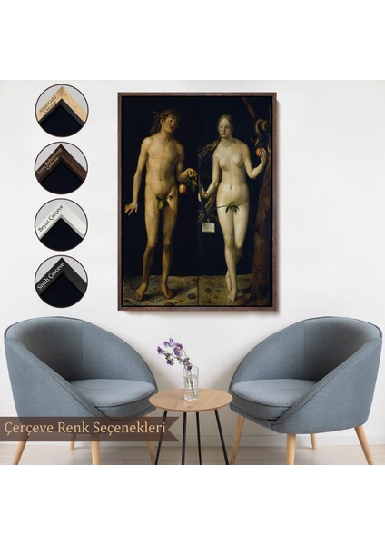 canvas Serie Albrecht Dürer - Adem Ile Havva Tablo - Adam And EVE-8053