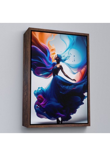 canvas Serie Mavi Kıyafetli Soyut Kadın TABLOSU-8021 fiyatları