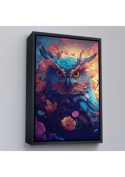 canvas Serie Keskin Bakışlı Baykuş TABLOSU-7991