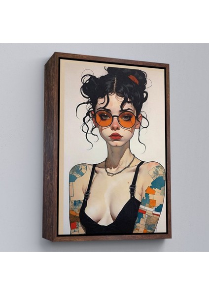 ^#canvas Serie Dövmeli Güzel Kız TABLOSU-7891 fiyatları