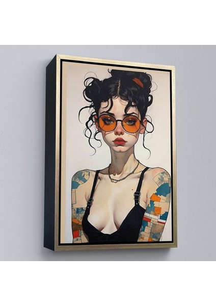 ^#canvas Serie Dövmeli Güzel Kız TABLOSU-7891 modelleri