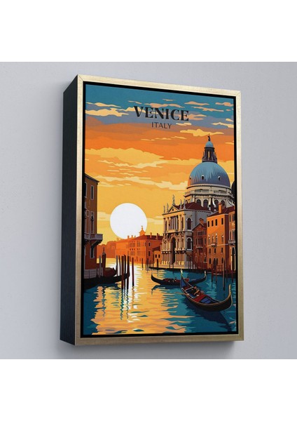 ^#canvas Serie Italya Venedik Kanal Yağlıboya TABLO-7858 modelleri