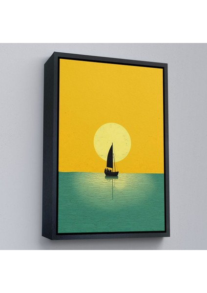 canvas Serie Okyanustaki Yelkenli TABLOSU-7532