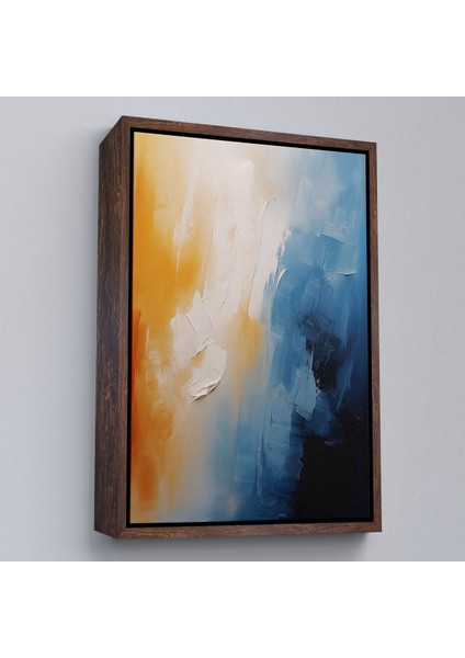 canvas Serie Mavi Tonlardaki Yağlıboya Görünümlü TABLO-7599 fiyatları