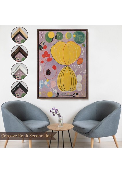 canvas Serie Hilma Af Klint - Renkli Soyut TABLO-7315 fırsatları