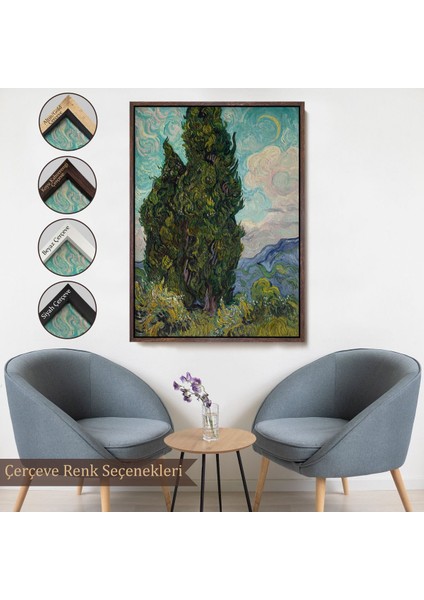 canvas Serie Vincent Van Gogh - Selviler Tablosu - CYPRESSES-7475
