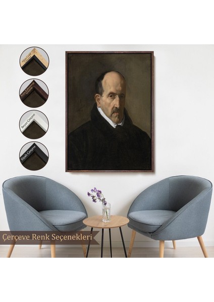 canvas Serie Velázquez - Şair Luis De Góngora TABLOSU-7357 fırsatları