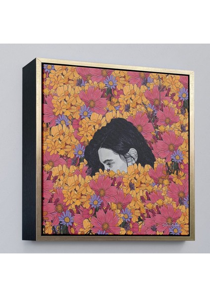 canvas Serie Çiçekler Arasındaki Kadın TABLOSU-8319 fiyatları