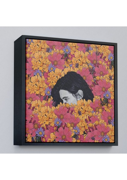 canvas Serie Çiçekler Arasındaki Kadın TABLOSU-8319 modelleri