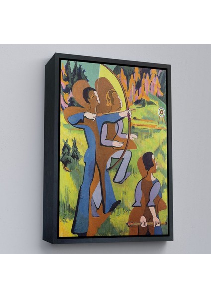 canvas Serie Ernst Ludwig Kirchner - Okçular Tablosu - ARCHERS-8064