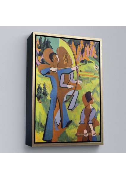 canvas Serie Ernst Ludwig Kirchner - Okçular Tablosu - ARCHERS-8064 modelleri