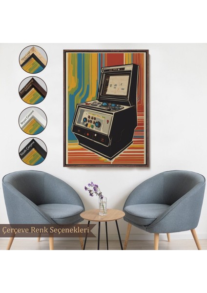 canvas Serie Atari Vintage Klasik Model TABLOSU-8068