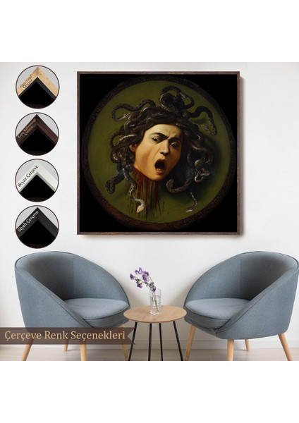 canvas Serie Caravaggio - Medusa TABLOSU-8350 fırsatları