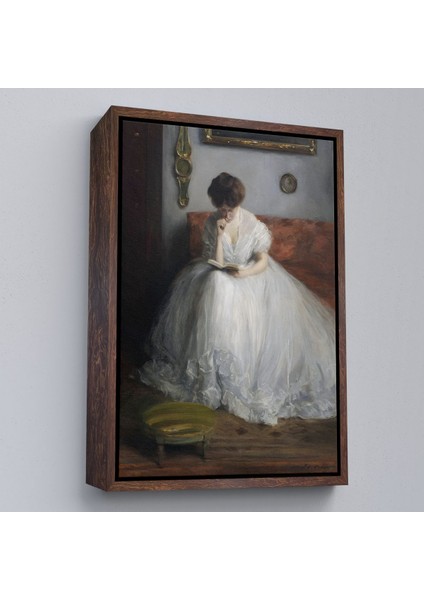 canvas Serie Jacques-Émile Blanche - Lucie Reading TABLOSU-8041 fiyatları