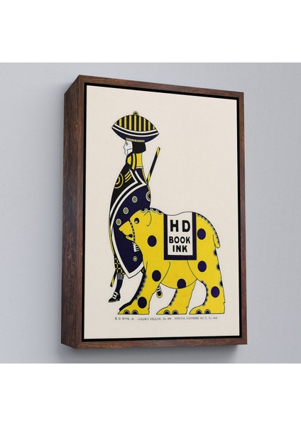 canvas Serie Augustus Jansson - Queen City Mürekkep TABLO-8072