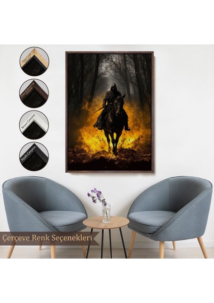 canvas Serie Cehennemin Dibinden Gelen Savaşçı TABLOSU-7982