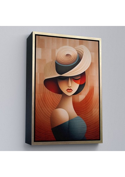 canvas Serie Vintage Güzel Kadın TABLOSU-7511