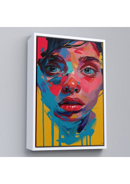 ^#canvas Serie Yağlıboya Görünümlü Sevimli Kız TABLOSU-7804