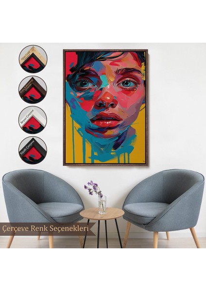 ^#canvas Serie Yağlıboya Görünümlü Sevimli Kız TABLOSU-7804 fırsatları