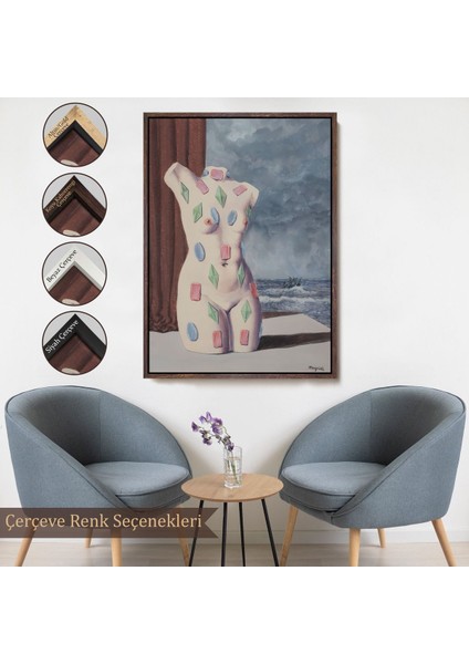 ^#canvas Serie Rene Magritte - Su Damlası TABLOSU-7345 fırsatları