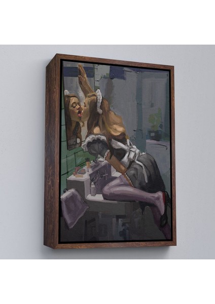 ^#canvas Serie Aynayı Yalayan Kadın TABLOSU-7814 fiyatları