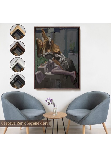 ^#canvas Serie Aynayı Yalayan Kadın TABLOSU-7814 fırsatları