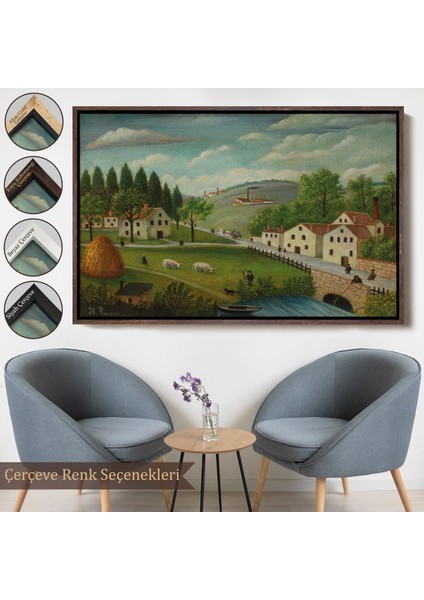 canvas Serie Rousseau - Bebek Arabaları Pastoral TABLOSU-7108 fırsatları