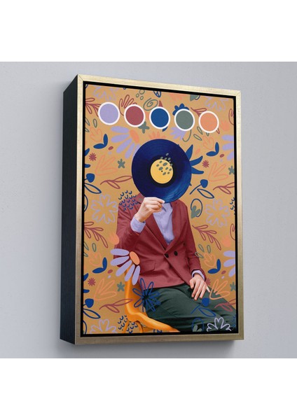 canvas Serie Sansalyede Oturan Adam Pop Art TABLO-7978 modelleri